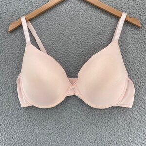 French Affair Bra Women 42D Pink Full Figure Stretch Padded Underwire Adjust *